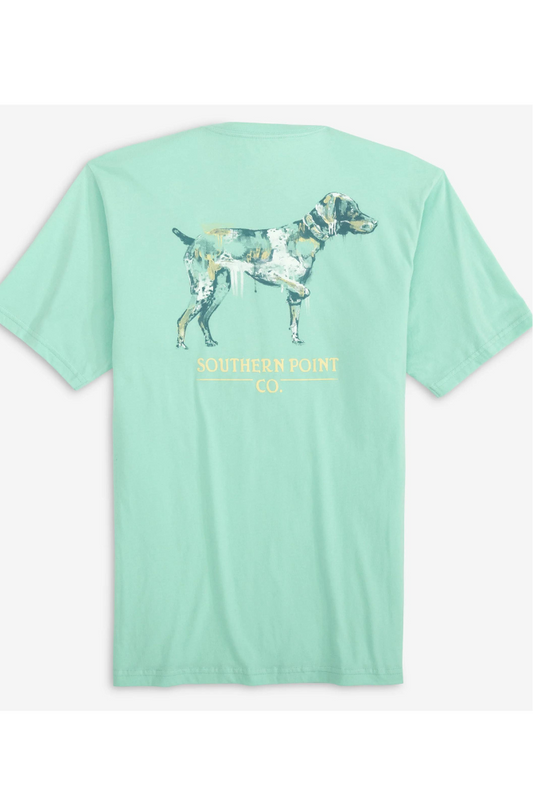 Youth Watercolor Greyton Tee in Soft Aqua