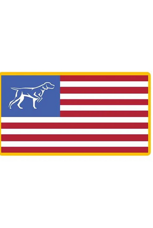 Logo Patriotic American Flag Sticker