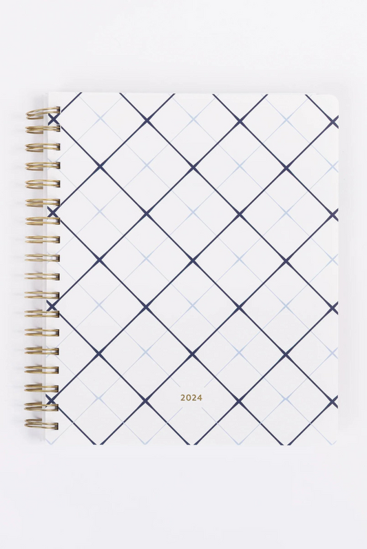 So Darling Spiral Large Weekly Planner in Starcrossed Blue