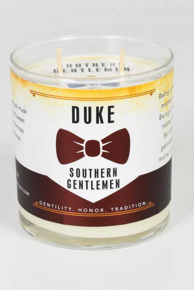 Southern Gentlemen 11oz Glass Candle in Duke Scent