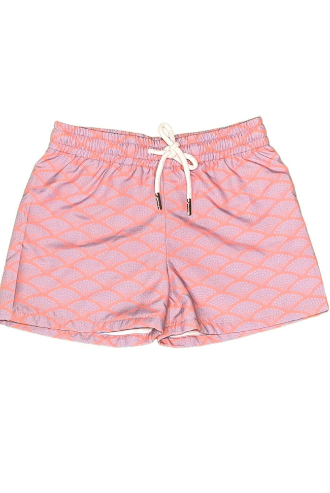 Saltwater Boys Saint Simons Shorties in Coral Dots