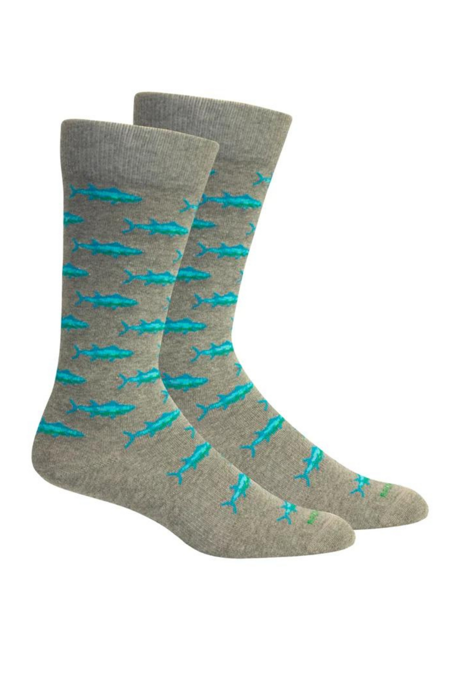 Brown Dog Off Shore Socks in Heather Grey