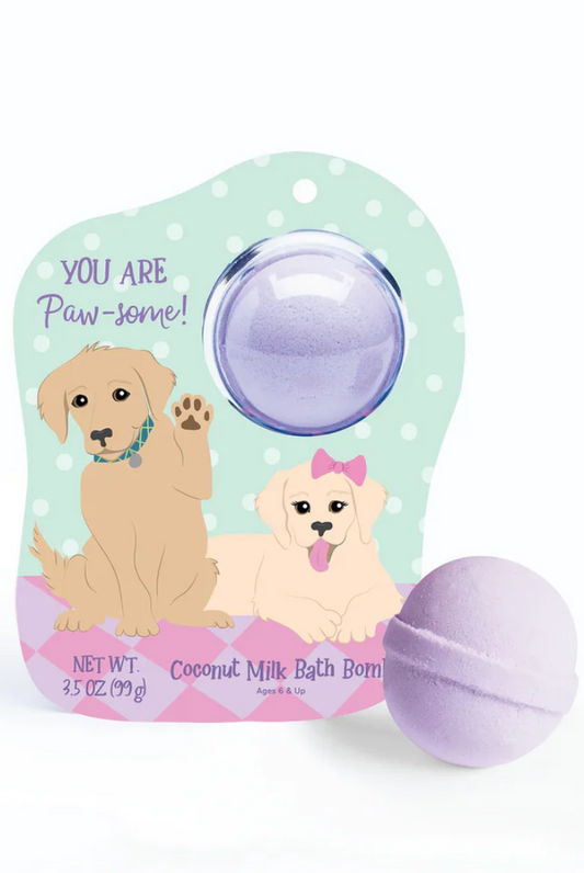 Golden Retriever Puppies Clamshell Bath Bomb