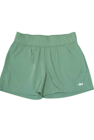 Saltwater Boys Inlet Performance Shorts UPF 50+ in Green