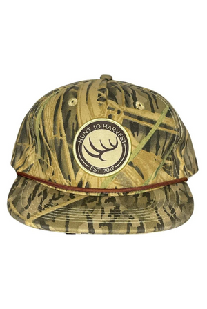 Hunt to Harvest Circle Woven Patch Hat in Shadow Grass Rope