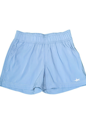 Saltwater Boys Inlet Performance Shorts UPF 50+ in Surf Blue