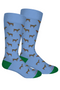 Brown Dog Rylee Socks in Della Blue