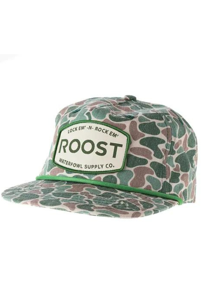 Youth Roost Old School Camo Patch Hat