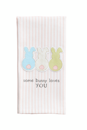 Three Bunny Patch Towel