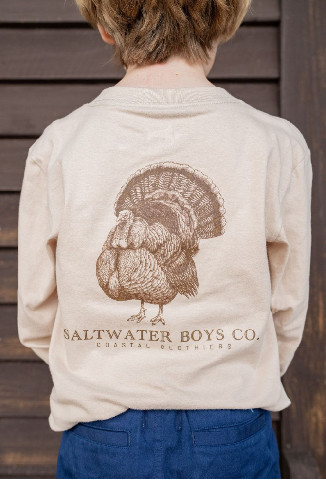 Saltwater Boys Turkey Graphic Long Sleeve Tee