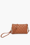 Riley Quilted Crossbody in Brown