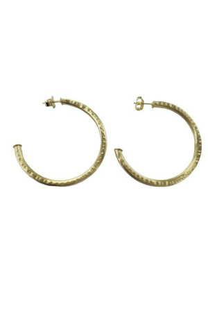 Sheila Fajl Hammered Gold Small Everybody's Favorite Hoops