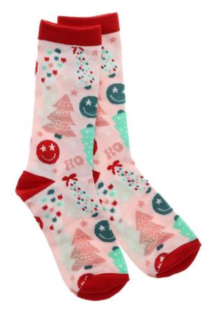 Girls Dazzling Christmas Tall Socks