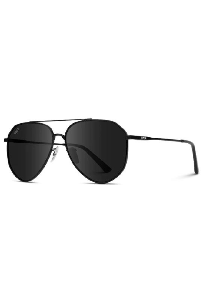Ramsey Modern Sunglasses in Gold Frame/Black Lense