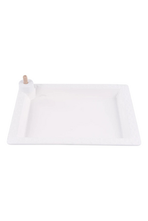 White Rectangular Platter