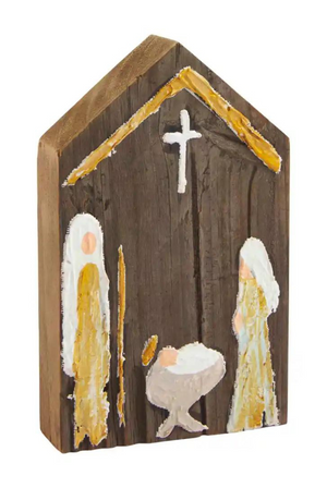 Medium Nativity Reclaimed Plaque