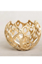 Mary Square Medium Diamond Votive Gold