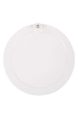 White Round Platter