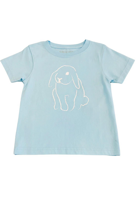 Light Blue Bunny Short Sleeve Tee