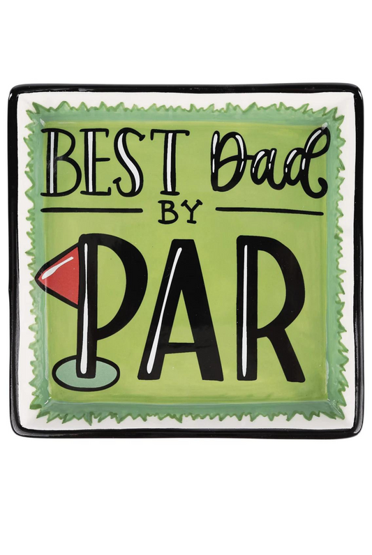 Best Dad By Par Trinket Tray