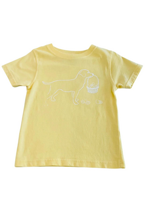 Yellow Lab with Basket Short Sleeve Tee