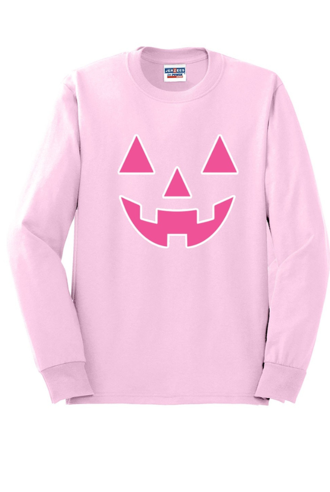 Hot Pink Jack-o-Lantern Long Sleeve Tee – Plantation 59