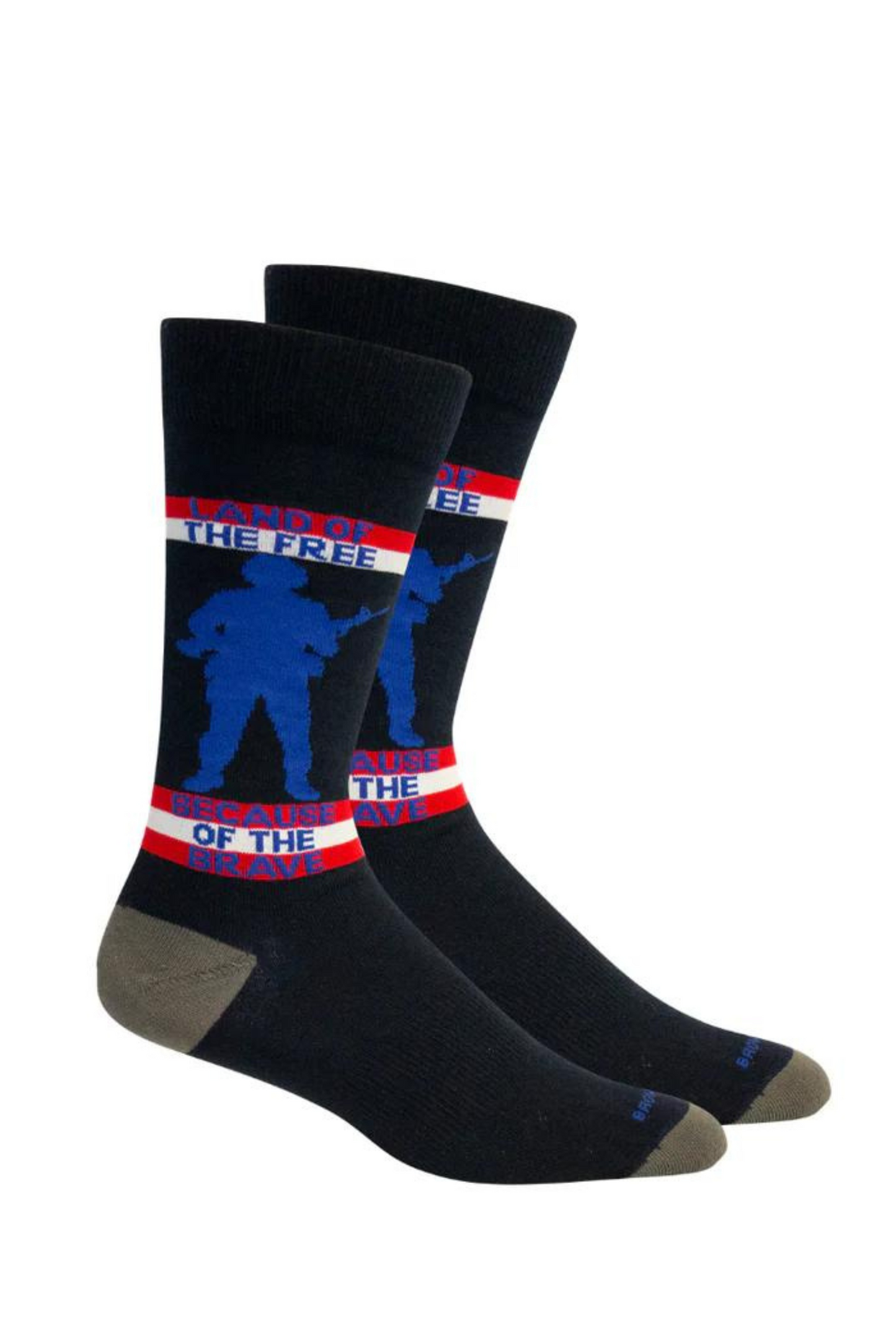 Brown Dog Land Of The Free Socks in Navy