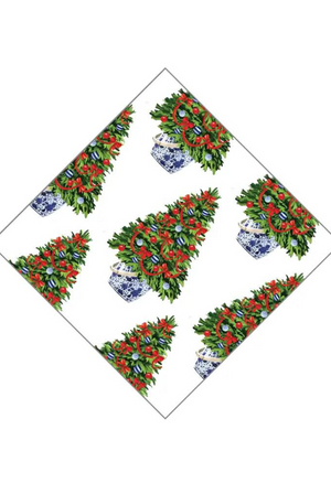 Christmas Tree Paper Cocktail Napkins Pack of 20
