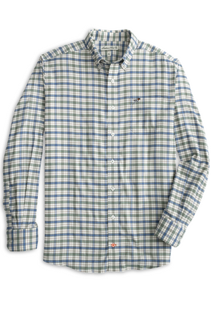 Youth Southern Point Hadley Performance Flannel in Wright Plaid