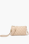 Jen & Co Riley Quilted Crossbody in Tan