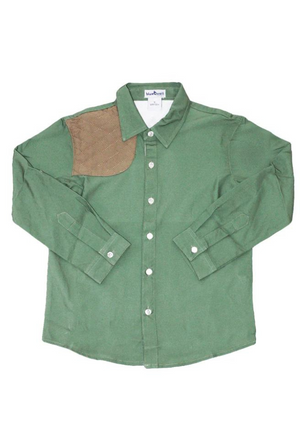 Blue Quail Sage Green & Khaki Long Sleeve Shirt
