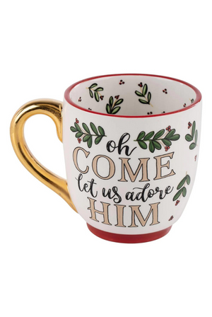 Let Us Adore Him Mug