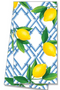 Bamboo Lemon Pattern Tea Towel