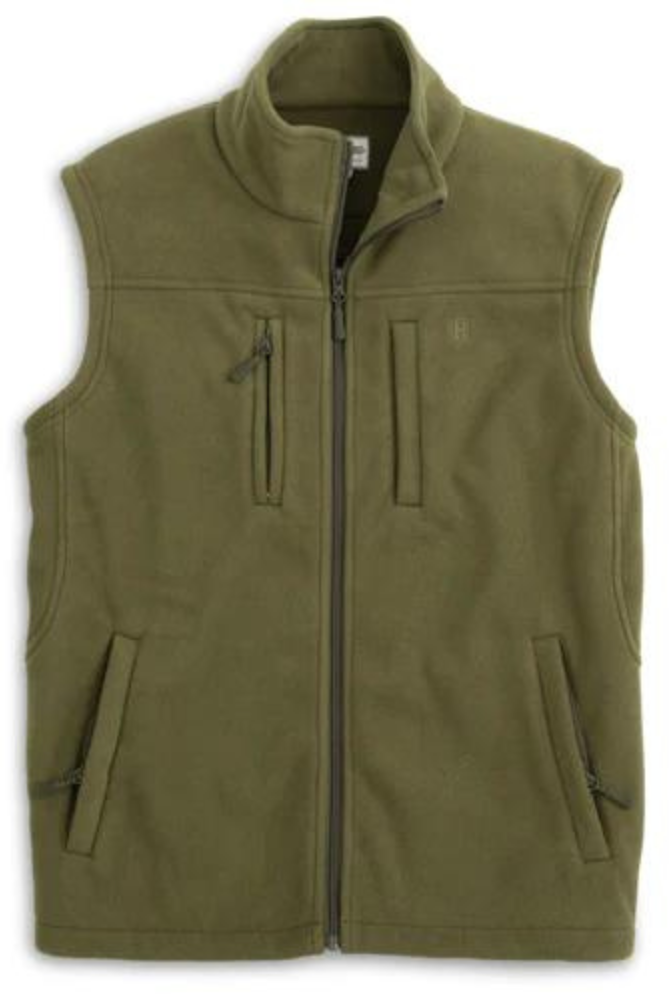 Heybo Bluffs Fleece Vest in Olive