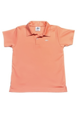 Saltwater Boys Signature Polo in Coral
