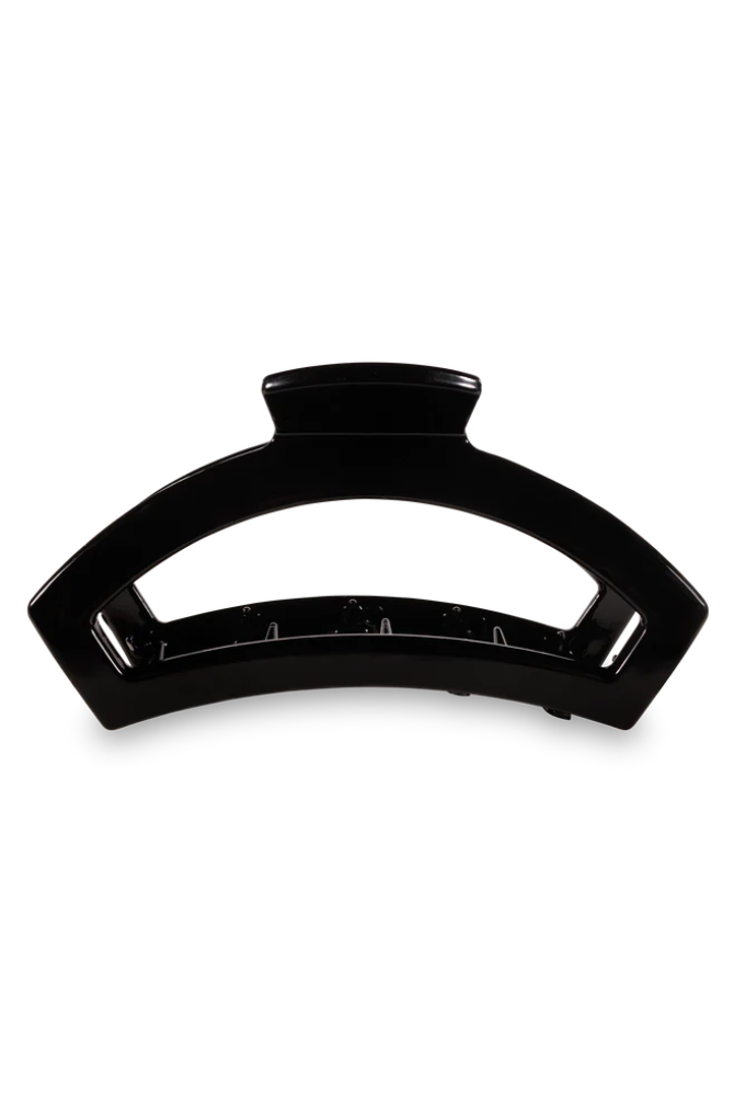 Open Jet Black Medium Hair Clip