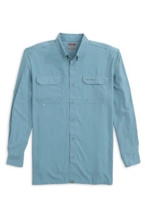 Heybo Beaufort Long Sleeve Fishing Shirt in Slate