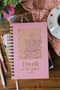 Dwell in the Word Journal - Gold Foil Floral Spiral