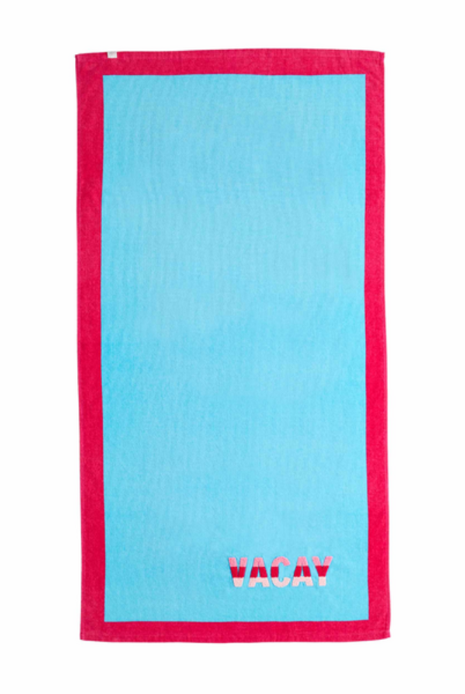 Blue Boucle Beach Towel