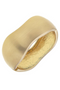 Celebrity Statement Hinge Bangle in Satin Gold