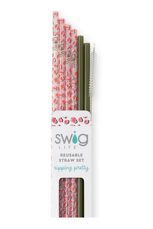 On The Prowl + Olive Reusable Straw Set