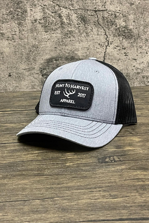 Hunt to Harvest Youth Patch Hat in Heather Gray/Black