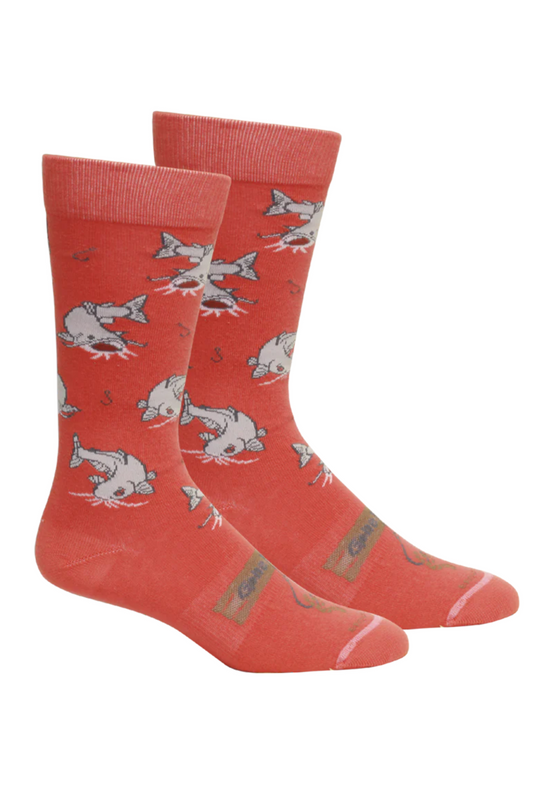 Brown Dog Gone Fishin' Socks in Dubarry