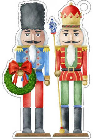 Nutcrackers Christmas Die-cut Gift Tags