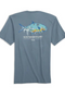 Southern Point Watercolor Permit Tee in Blue Jean