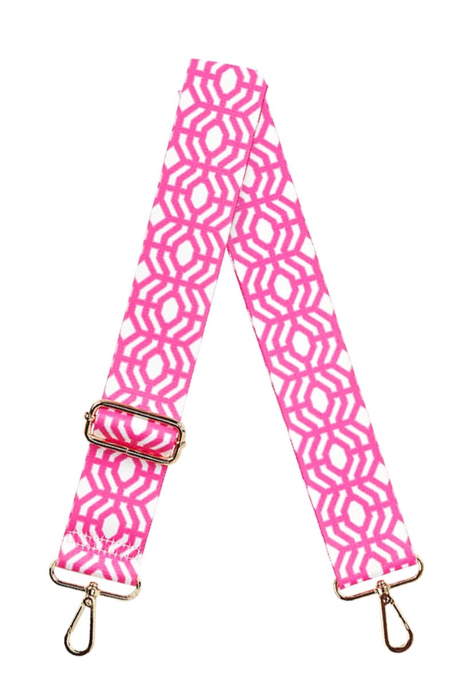 Hot Pink Trellis Crossbody Strap