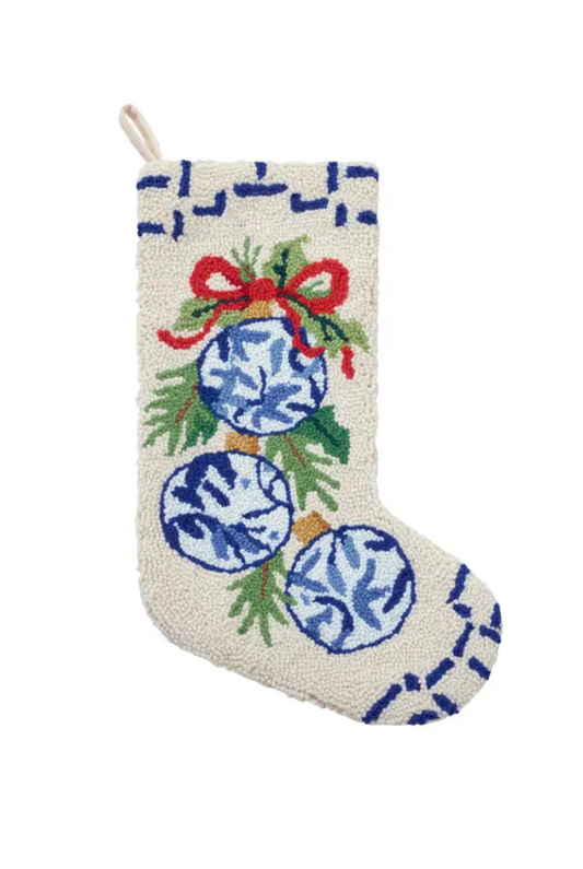 Chinoiserie Ornaments Hook Stocking