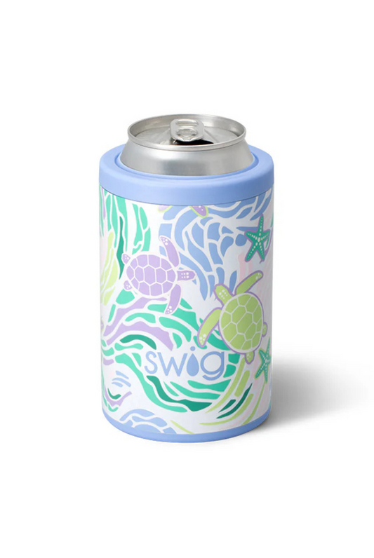 Swig Can + Bottle Cooler 12oz in Sea Swirl