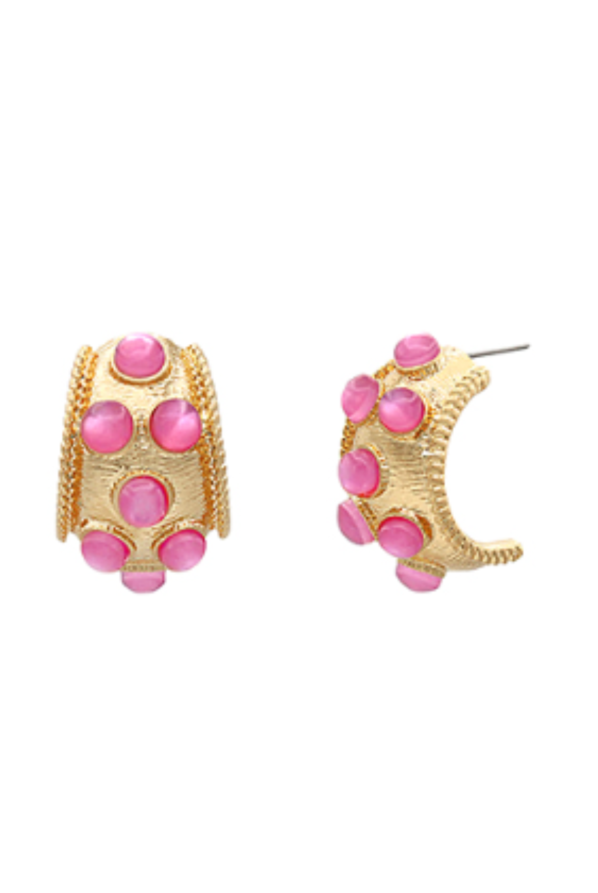 Pop of Color Hoops in Pink