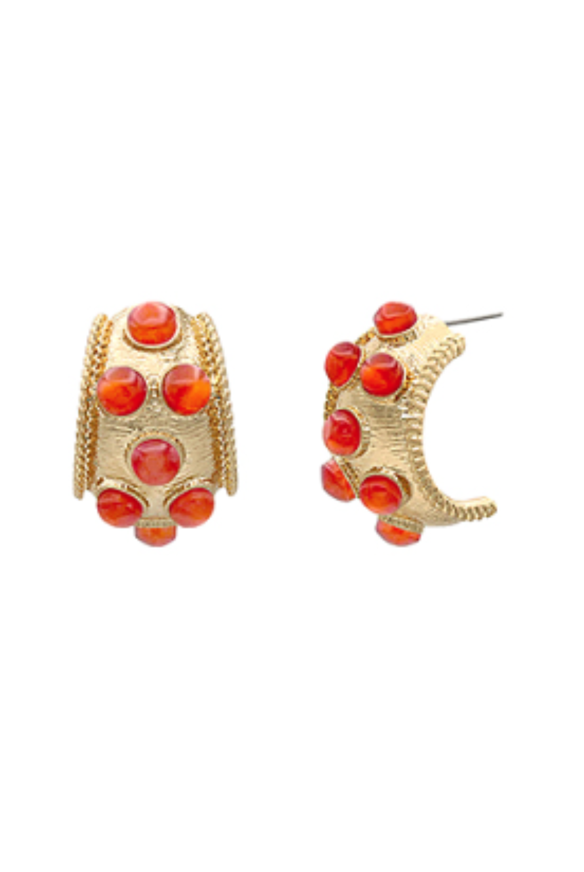 Pop of Color Hoops in Red